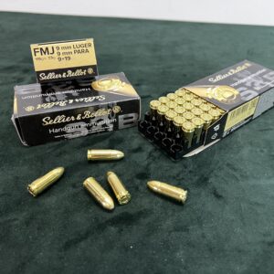 Amunicja Sellier & Bellot  9mm Luger 9x19 Para FMJ,  7,5g
